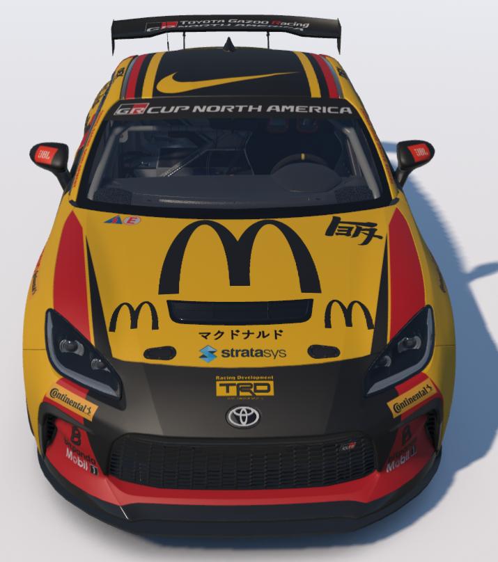 Preview of McDonalds/Coca Cola Toyota GR86 by Ronald Lawson2
