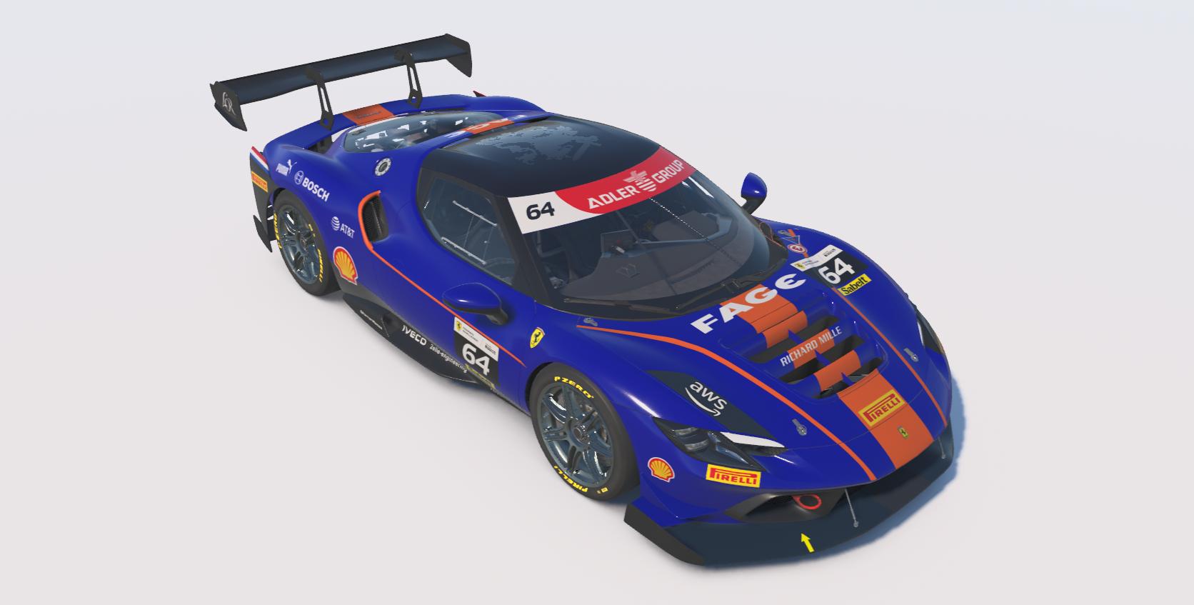 Shell Livery Blue Dutch Royal Blue Livery by Martin Knol - Trading Paints