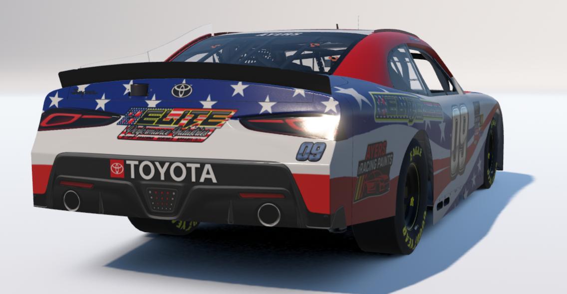 Preview of Jasey Gibson Patriotic Xfinity Supra by Steven Ayers Jr