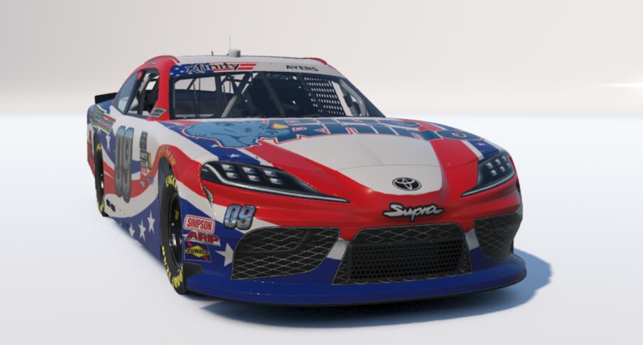 Preview of Jasey Gibson Patriotic Xfinity Supra by Steven Ayers Jr