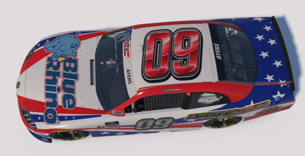 Preview of Jasey Gibson Patriotic Xfinity Supra by Steven Ayers Jr