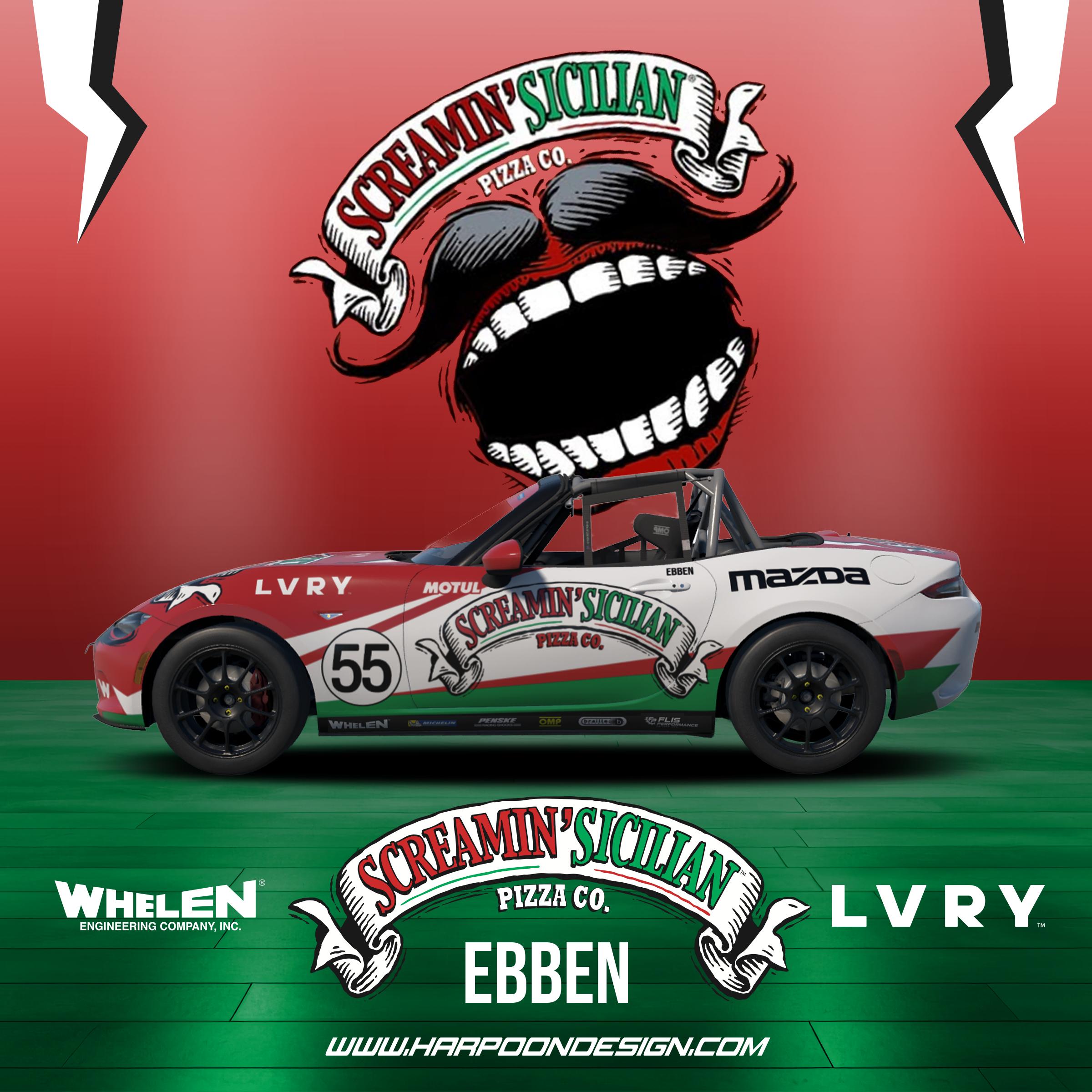 Preview of 2026 Cam Ebben Screamin Sicilian Mazda MX5 No Num by Brantley Roden
