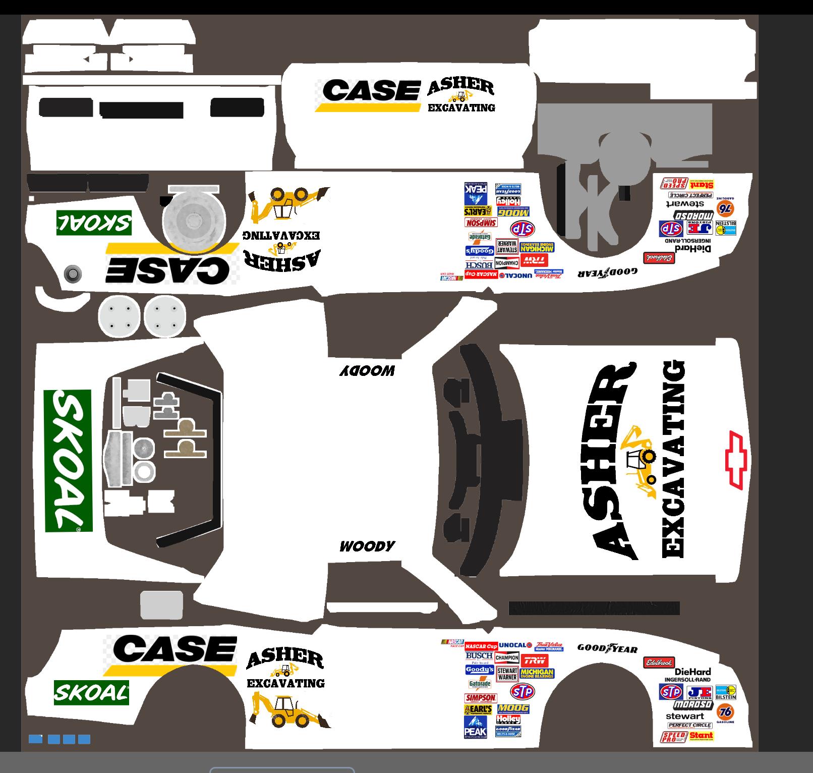 Preview of ASHER EXCAVATING NASCAR LEGENDS 1987 CHEVROLET MONTE CARLO by Chris Jennings
