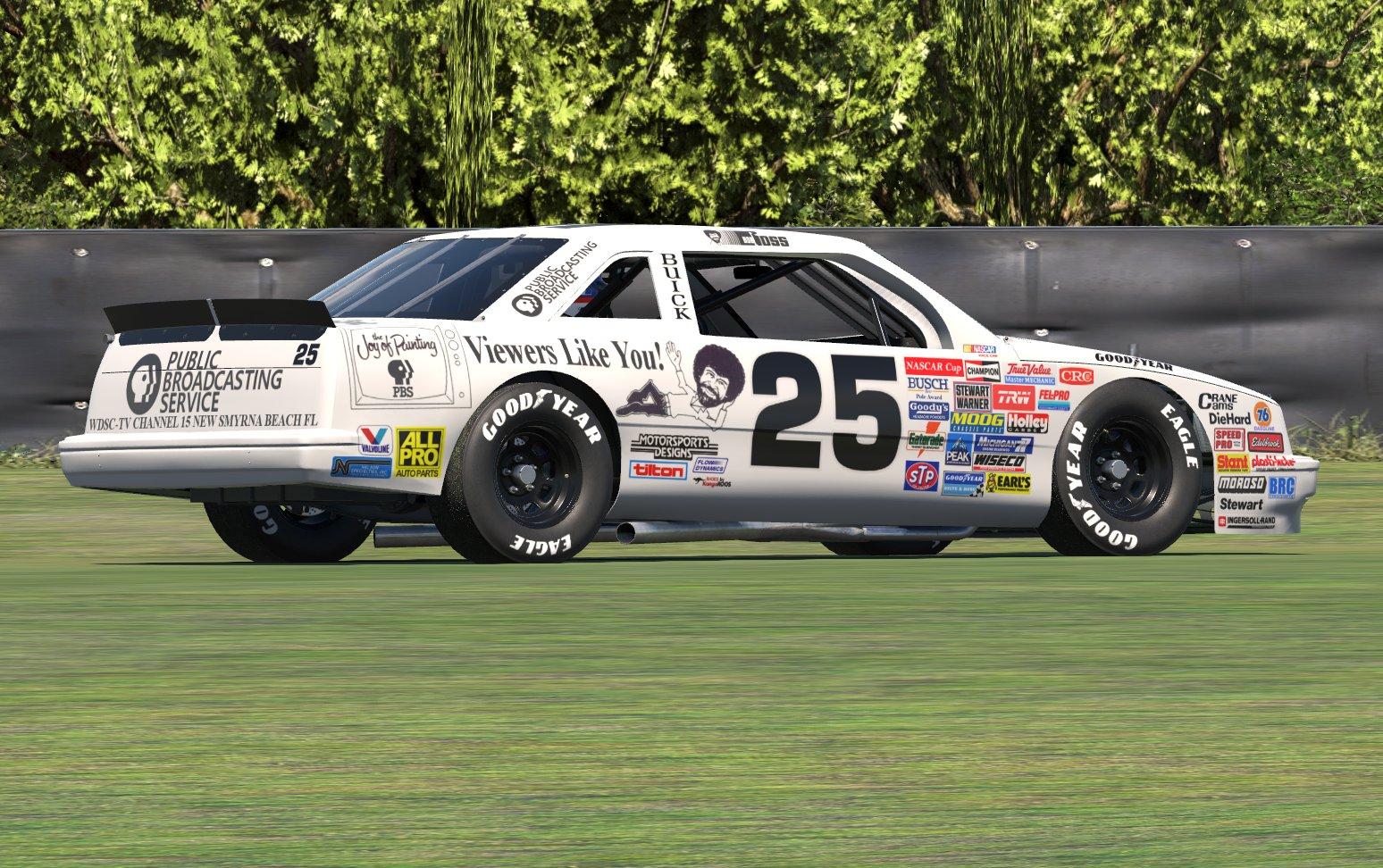 Preview of PBS Bob Ross "Joy Of Painting" Fictional Daytona Entry by Patrick Pieper