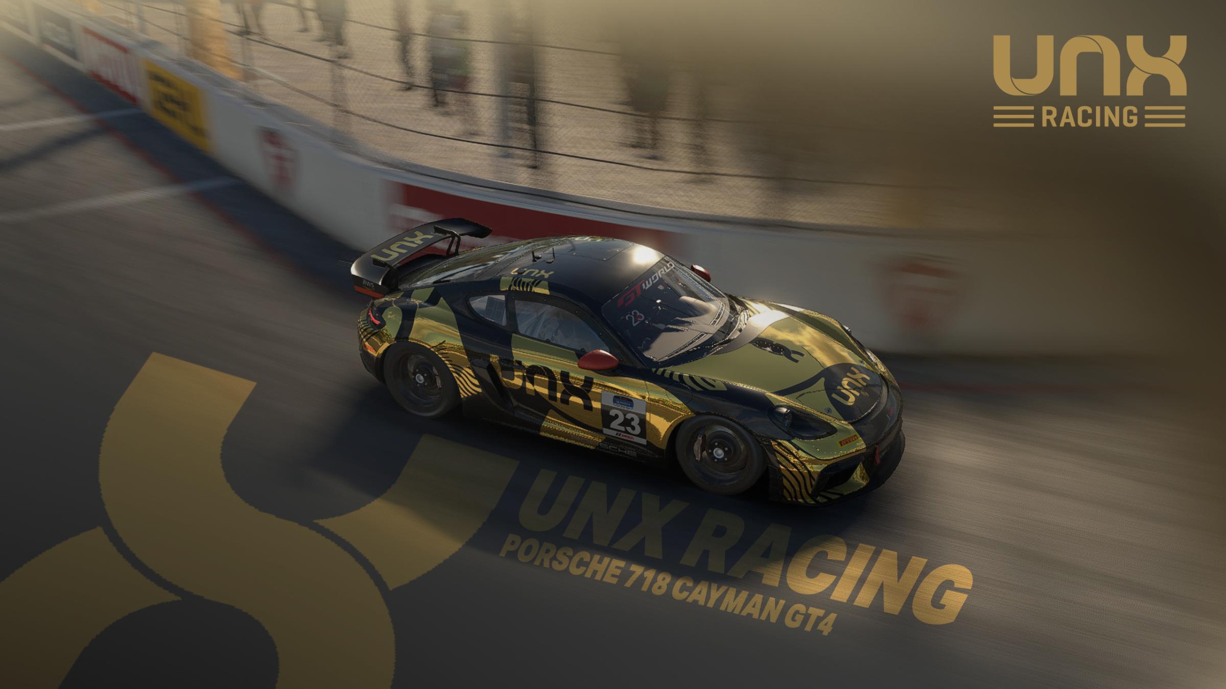 Preview of PORSCHE 718 CAYMAN GT4 - UNX RACING by Pedro Lemonnier