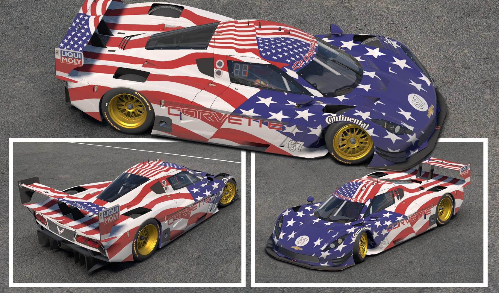 Preview of Corvette DP USA Flag by Clyde Coman