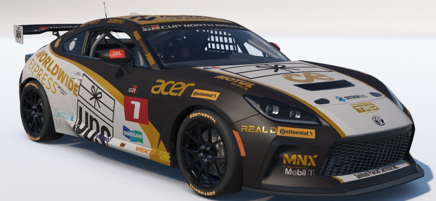 Preview of United Parcel/Worldwide Express Toyota GR86 by Ronald Lawson2