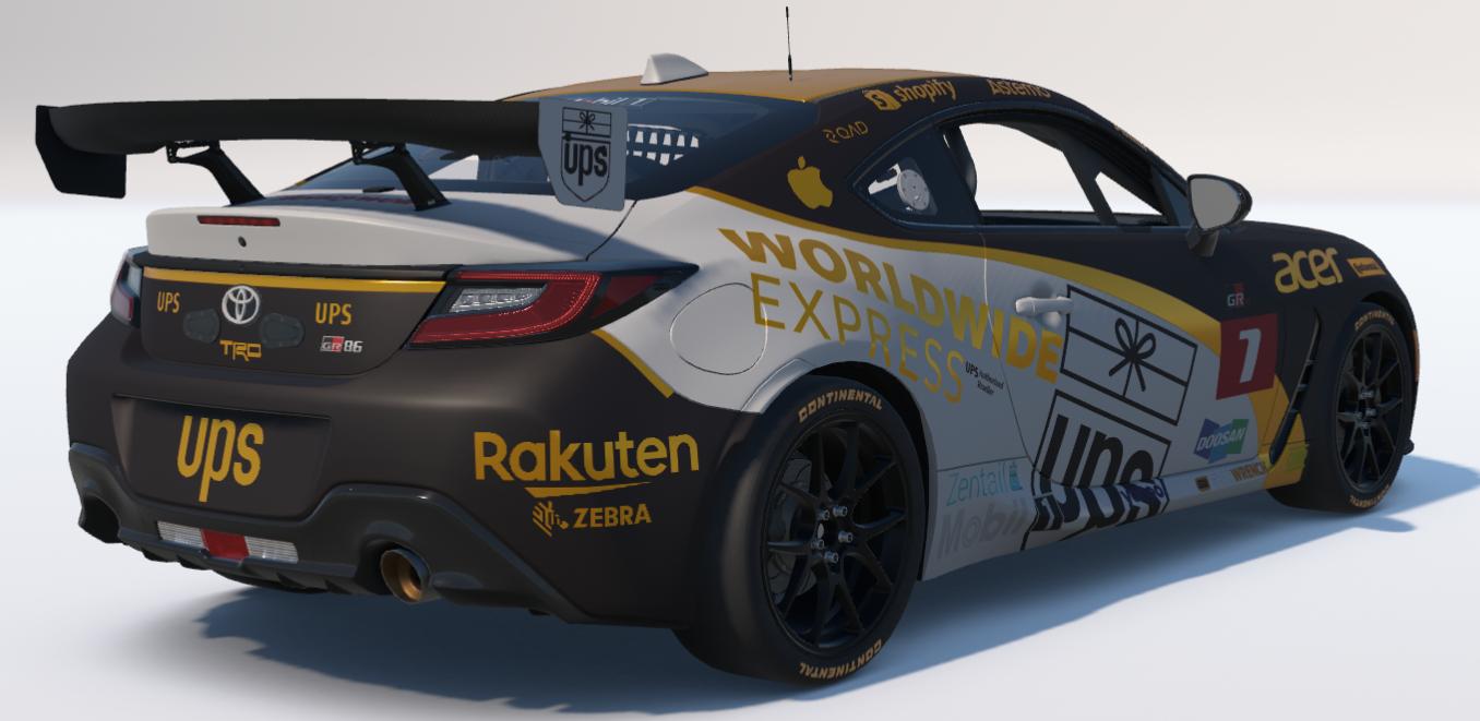 Preview of United Parcel/Worldwide Express Toyota GR86 by Ronald Lawson2