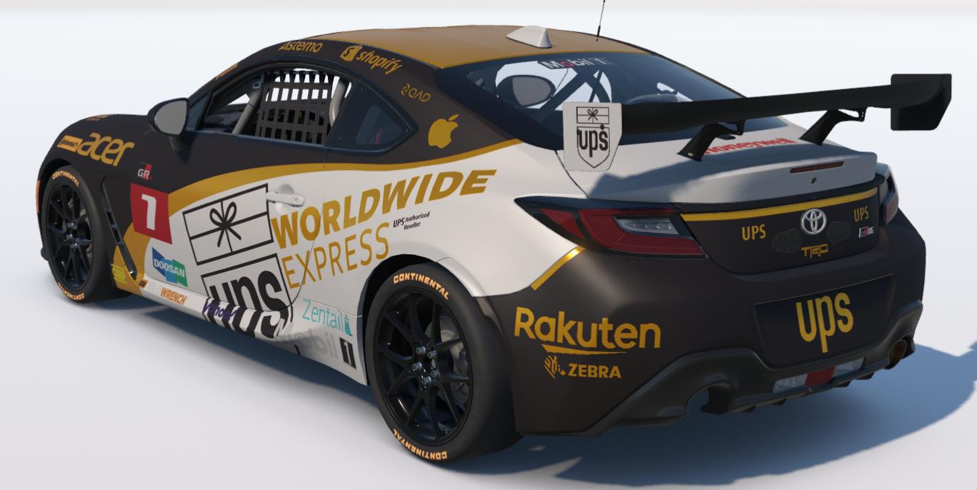 Preview of United Parcel/Worldwide Express Toyota GR86 by Ronald Lawson2