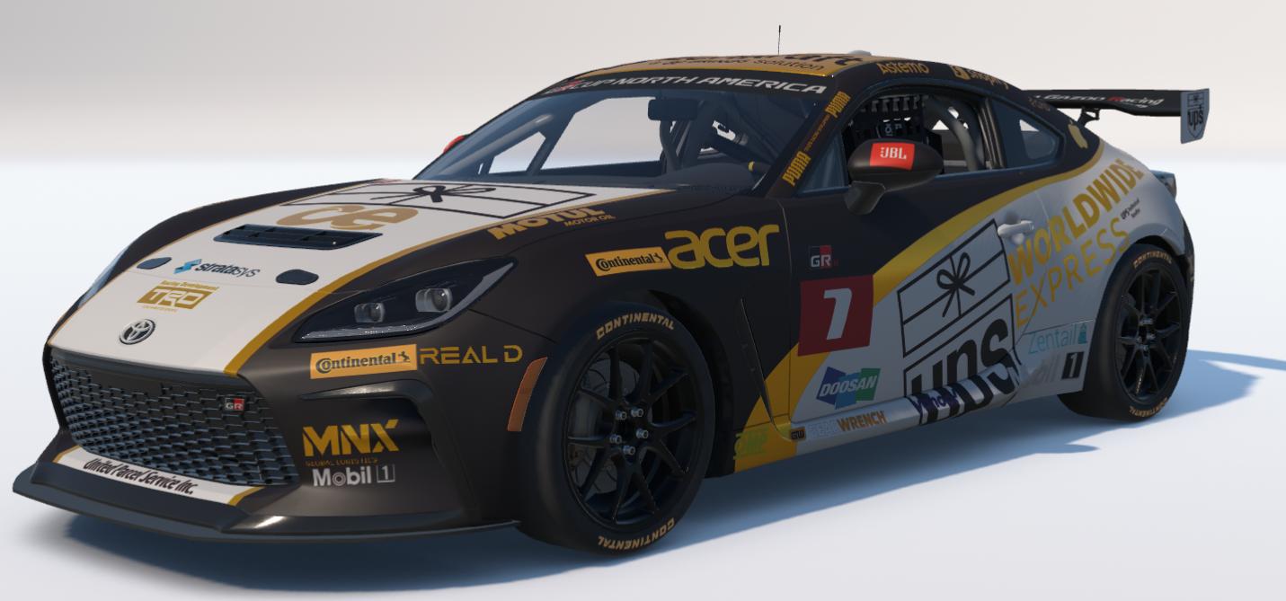 Preview of United Parcel/Worldwide Express Toyota GR86 by Ronald Lawson2