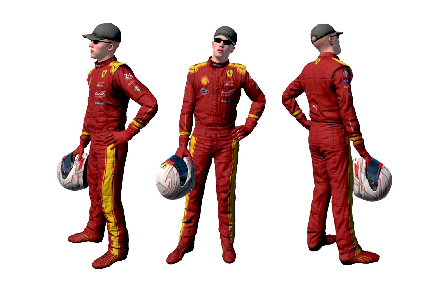 Preview of 2026 Ferrari AF Corse Hypercar Suit (#50/#51) by Ruben vd Hudding