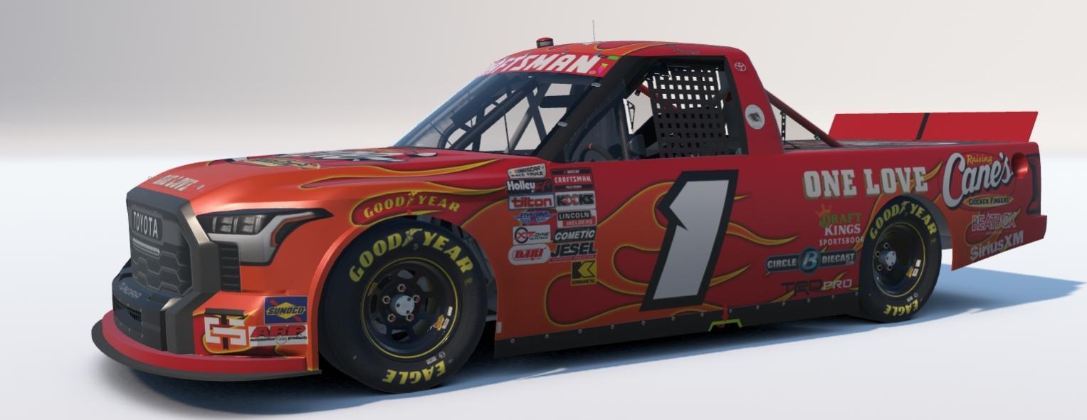 Preview of DJ Thomas Rasing Canes Toyota Tundra by Seth Burciaga