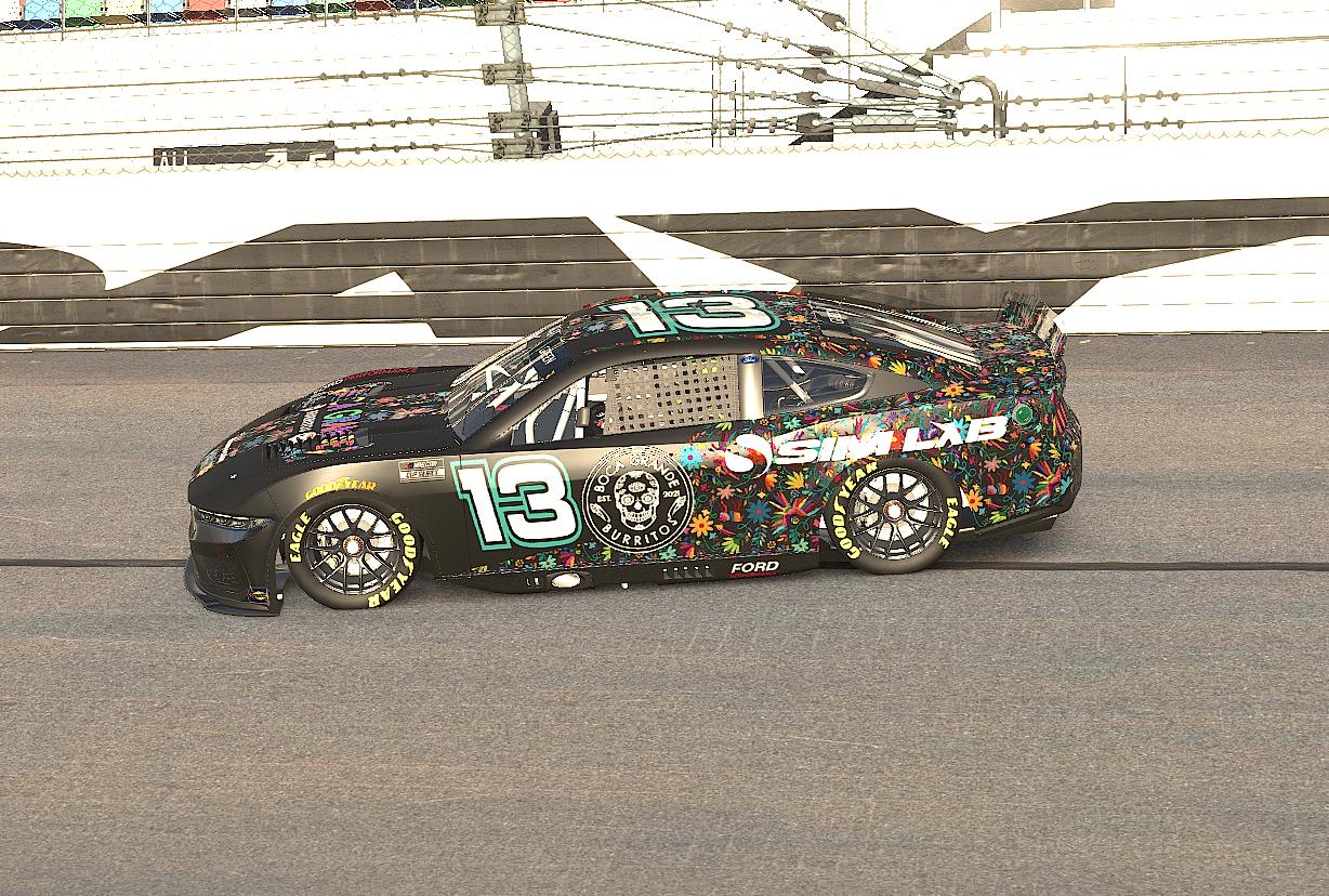 Preview of NASCAR NG Ford Mustang Boca Grande Burritos/Simlab by Chase Green