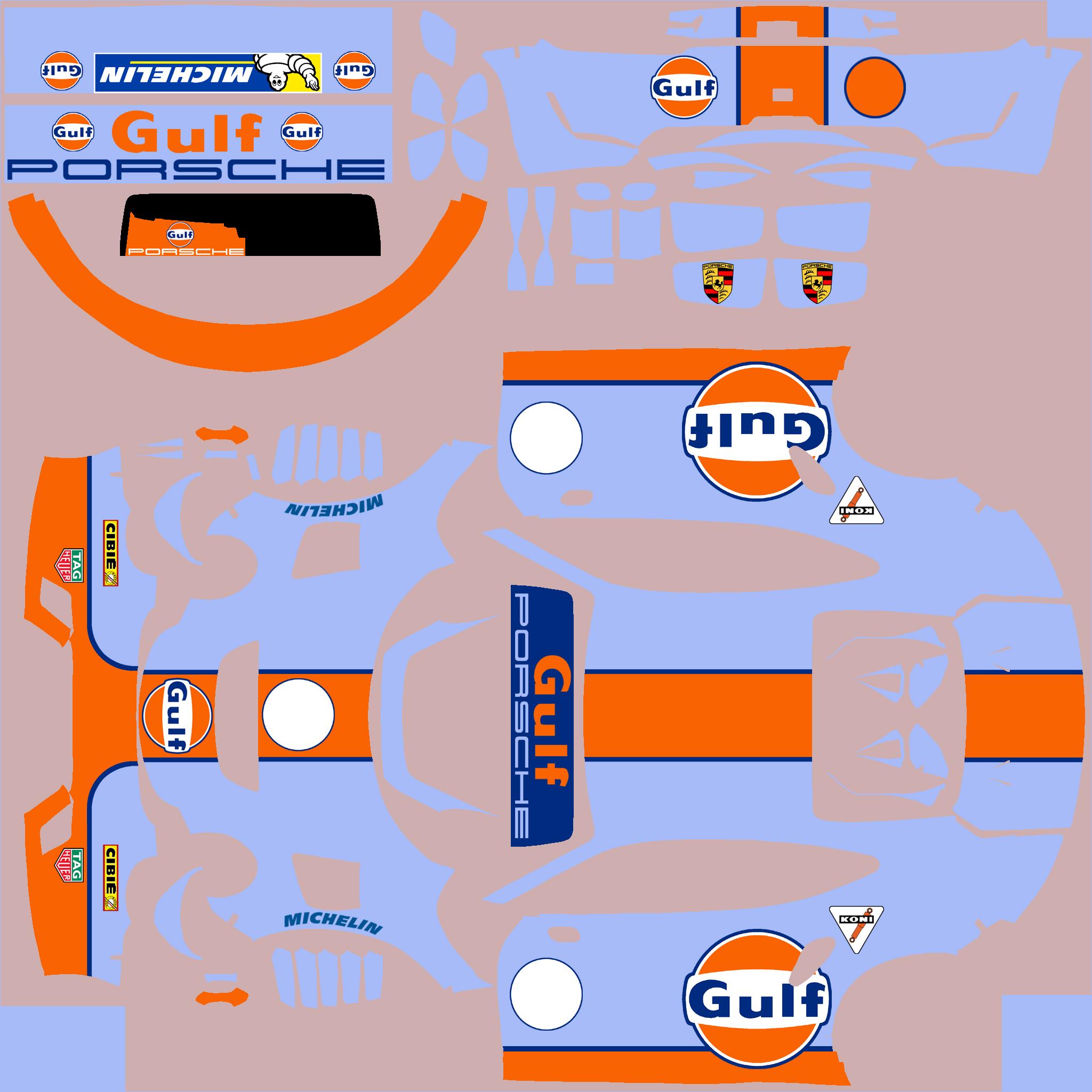 Preview of Porsche 911 GT3 R Gulf by Clyde Coman