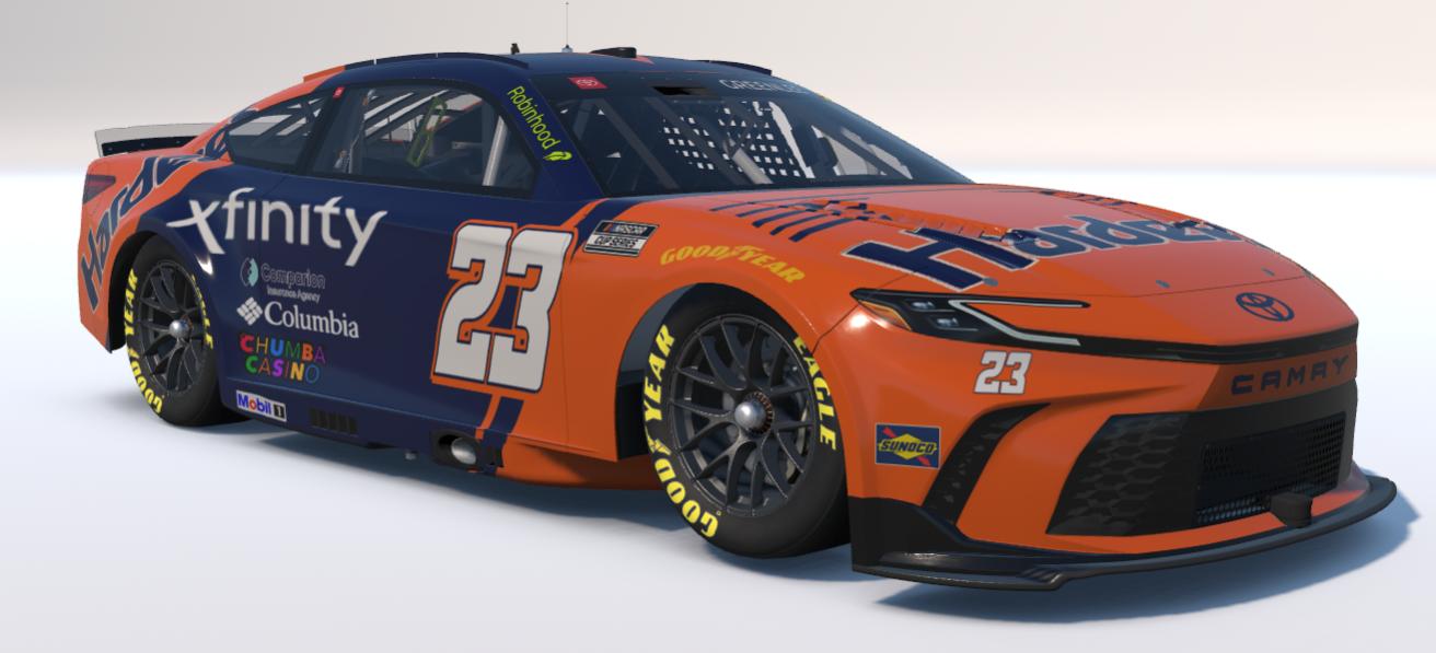 Preview of Bubba Wallace - Hardees Throwback Concept - Days of Thunder Russ Wheeler by Gary G.