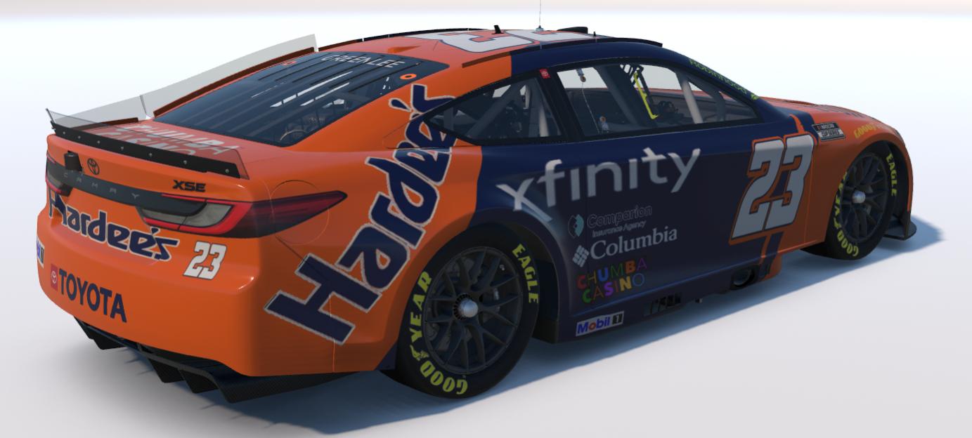 Preview of Bubba Wallace - Hardees Throwback Concept - Days of Thunder Russ Wheeler by Gary G.