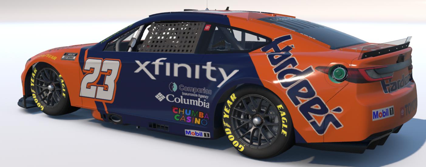 Preview of Bubba Wallace - Hardees Throwback Concept - Days of Thunder Russ Wheeler by Gary G.