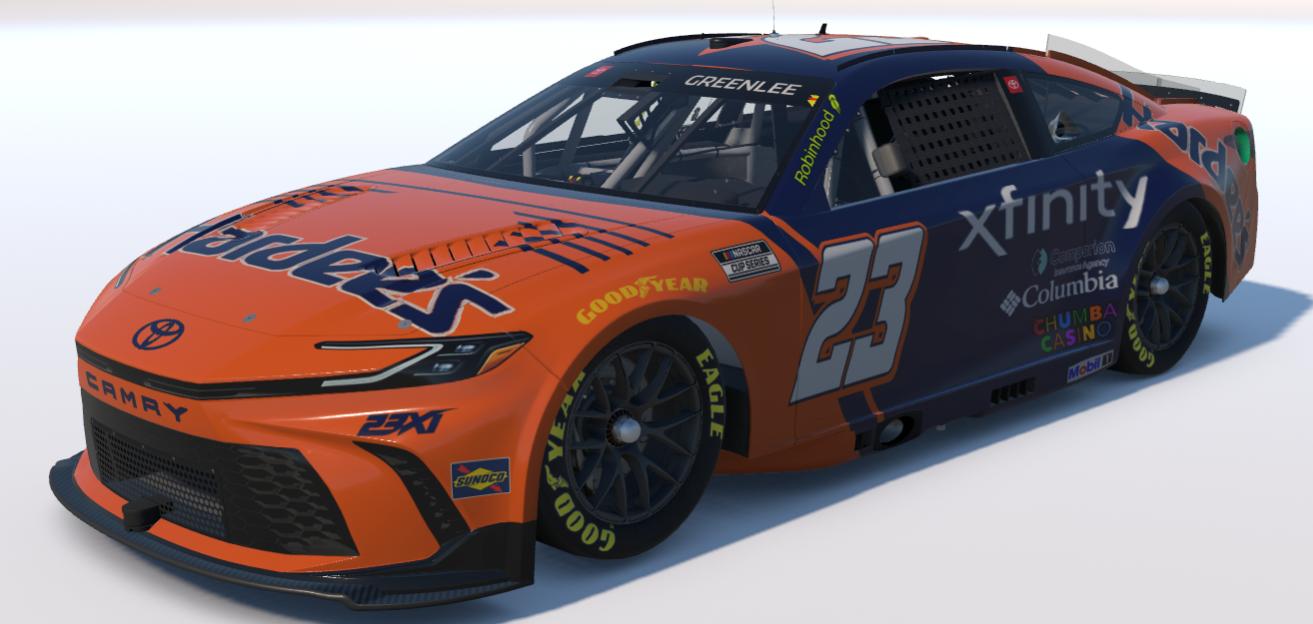 Preview of Bubba Wallace - Hardees Throwback Concept - Days of Thunder Russ Wheeler by Gary G.