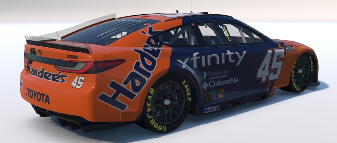 Preview of Tyler Reddick - Hardees Throwback Concept - Days of Thunder Russ Wheeler by Gary G.