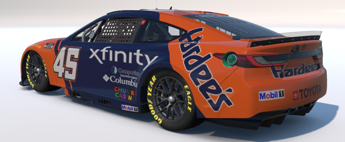 Preview of Tyler Reddick - Hardees Throwback Concept - Days of Thunder Russ Wheeler by Gary G.