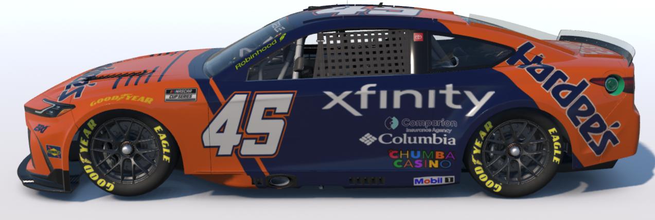 Preview of Tyler Reddick - Hardees Throwback Concept - Days of Thunder Russ Wheeler by Gary G.