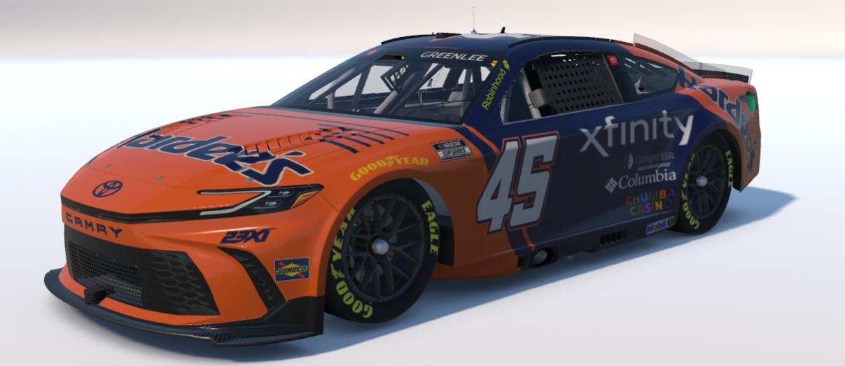 Preview of Tyler Reddick - Hardees Throwback Concept - Days of Thunder Russ Wheeler by Gary G.