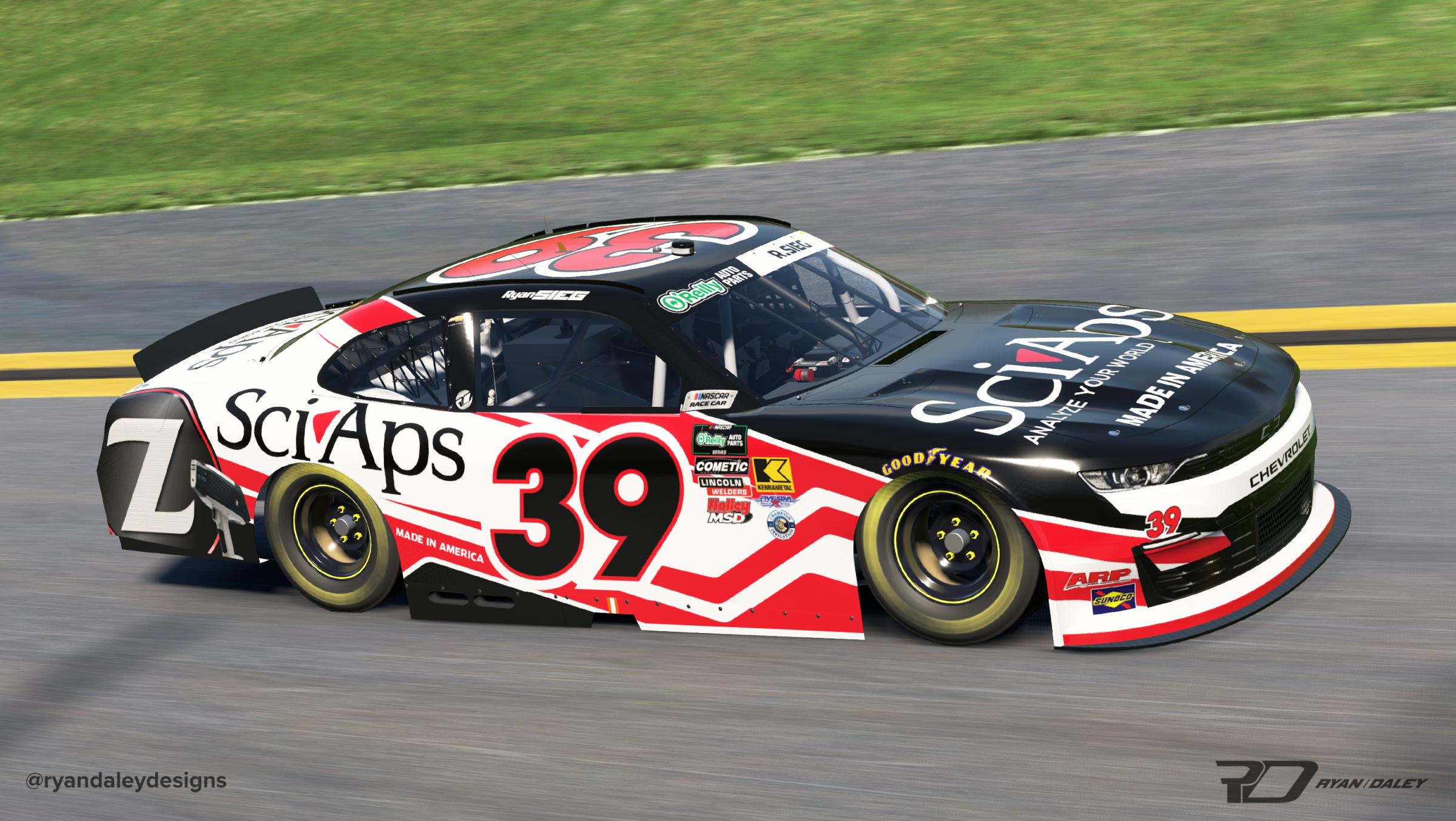 Preview of Official 2026 #39 Ryan Sieg SciAps No Numbers by Ryan Daley