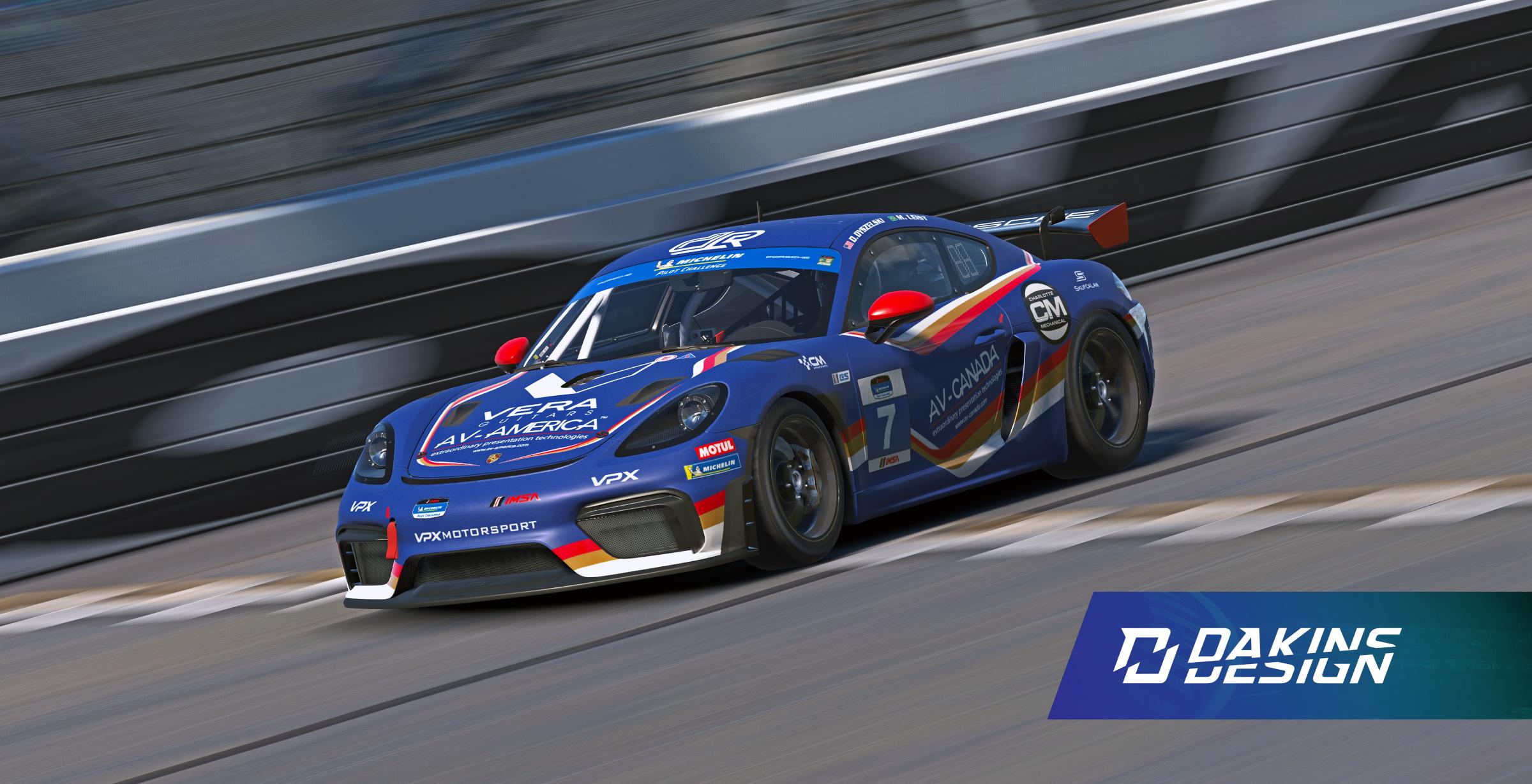 Preview of OFFICIAL 2026 VPX Motorsport IMSA Michelin Pilot GS Porsche 718 Cayman GT4 Clubsport by Jason Dakins