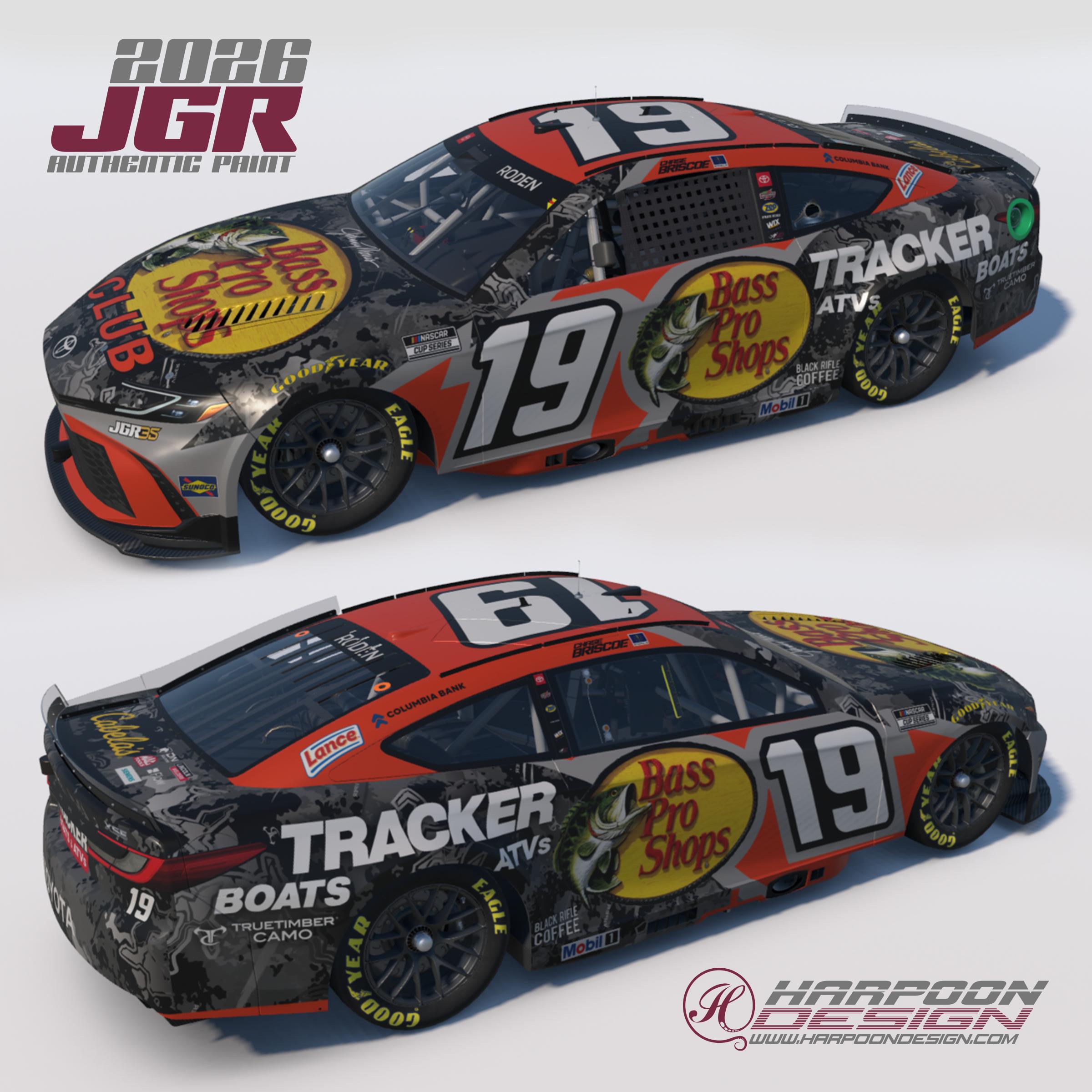 Preview of 2026 Chase Briscoe Bass Pro Shops Toyota Camry by Brantley Roden