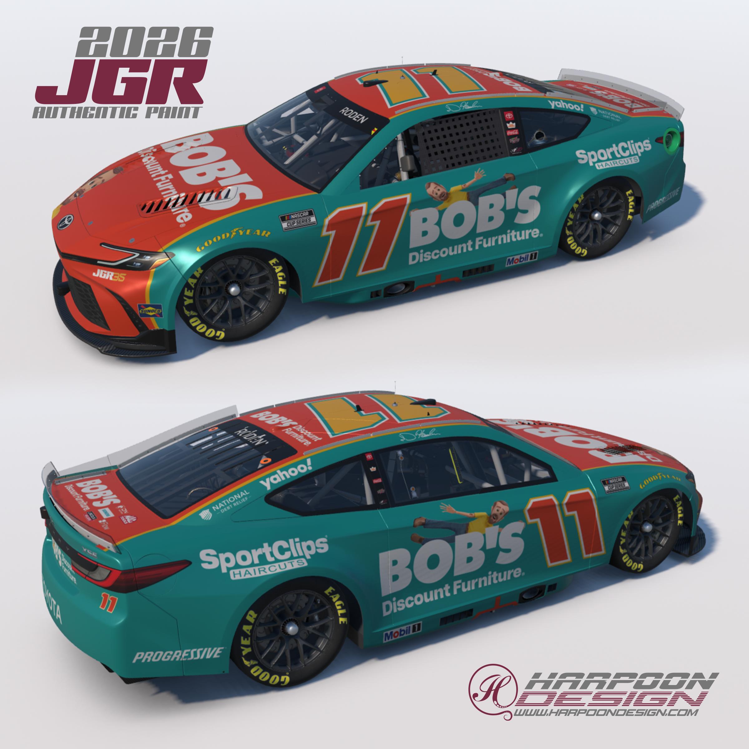 Preview of 2026 Denny Hamlin Bobs Discount Camry No Num by Brantley Roden
