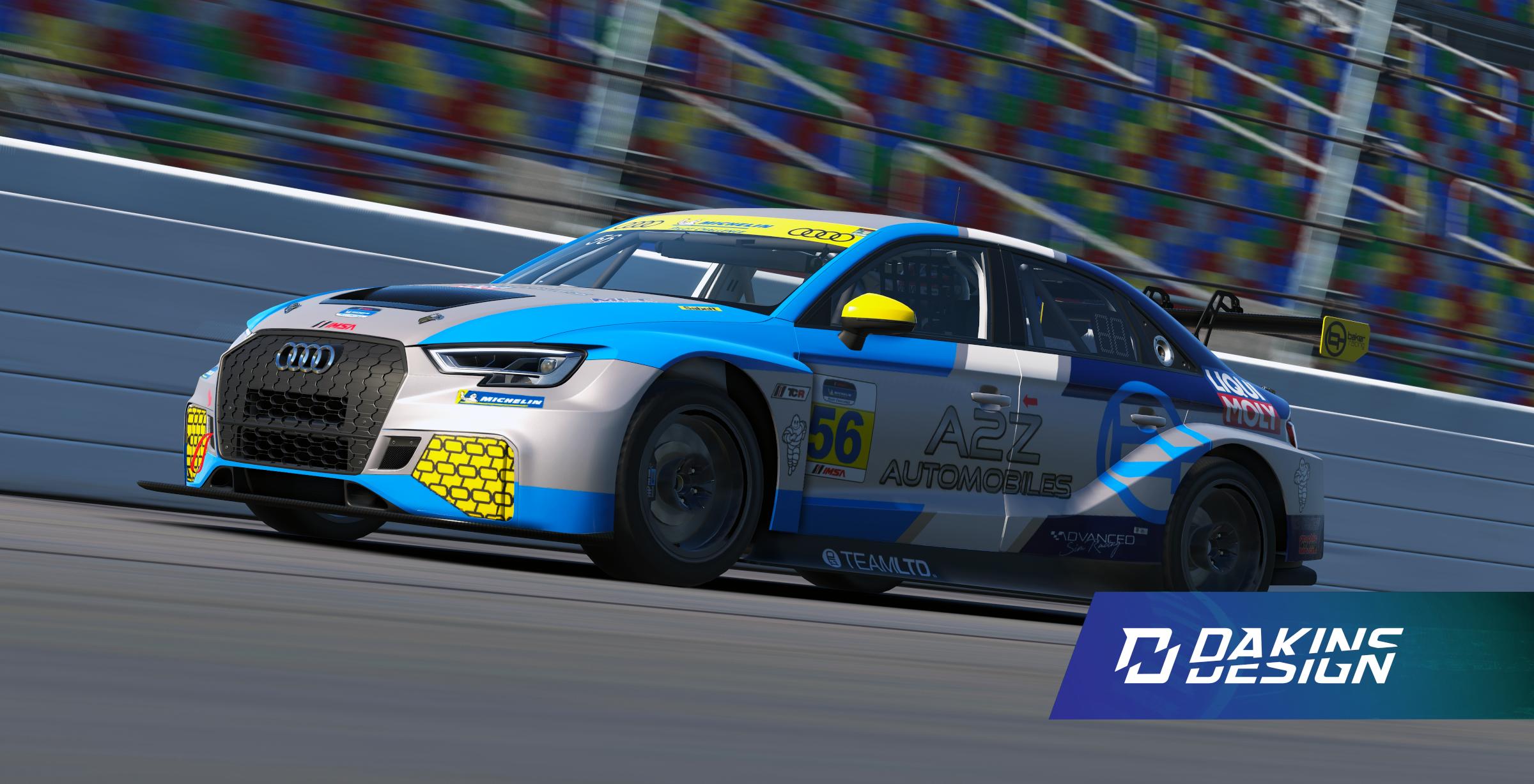 Preview of OFFICIAL 2026 #56 Baker Racing x A2Z Automobiles/LIQUI MOLY IMSA Michelin Pilot Challenge Audi RS3 TCR by Jason Dakins