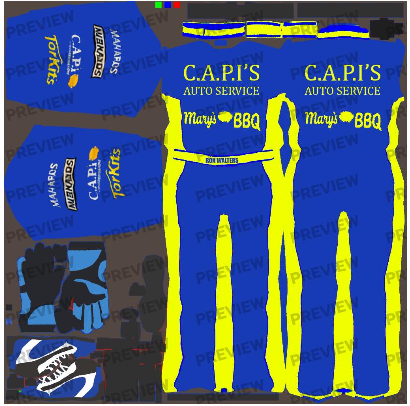 Preview of RON WALTERS Driver Suit by Tony Rice LXIV