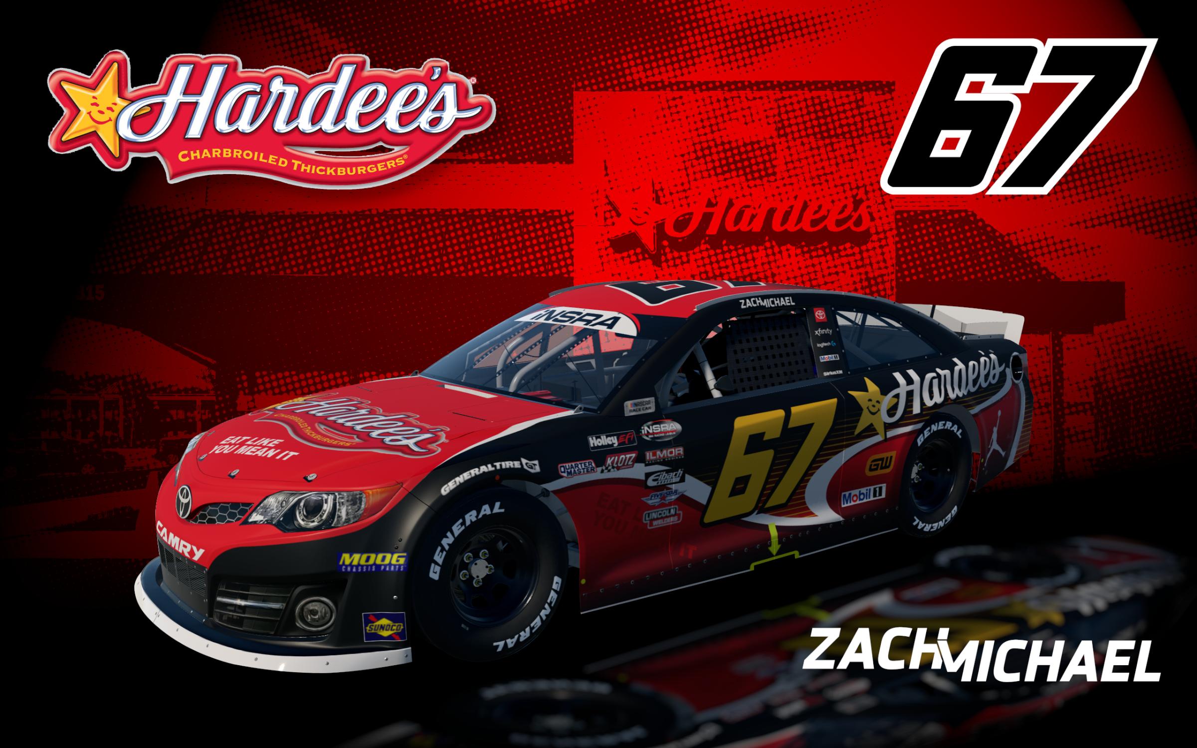 Preview of NO# Zach Michael 2026 Hardees ARCA Camry (Fictional) by Nathaniel O.