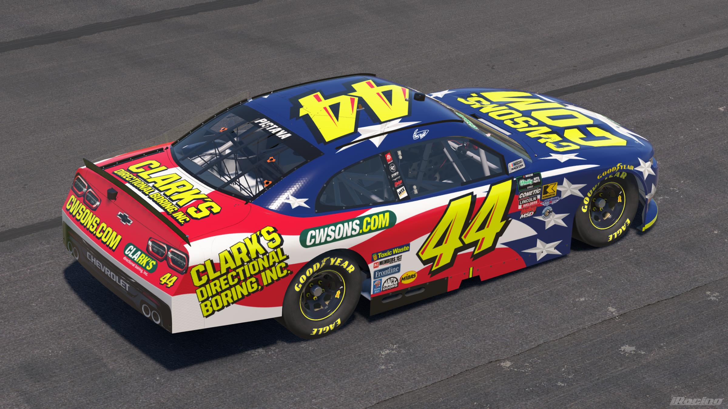 Preview of 2026 Brennan Poole #44 CWSons.com Clarks Throwback by Ryan Pistana