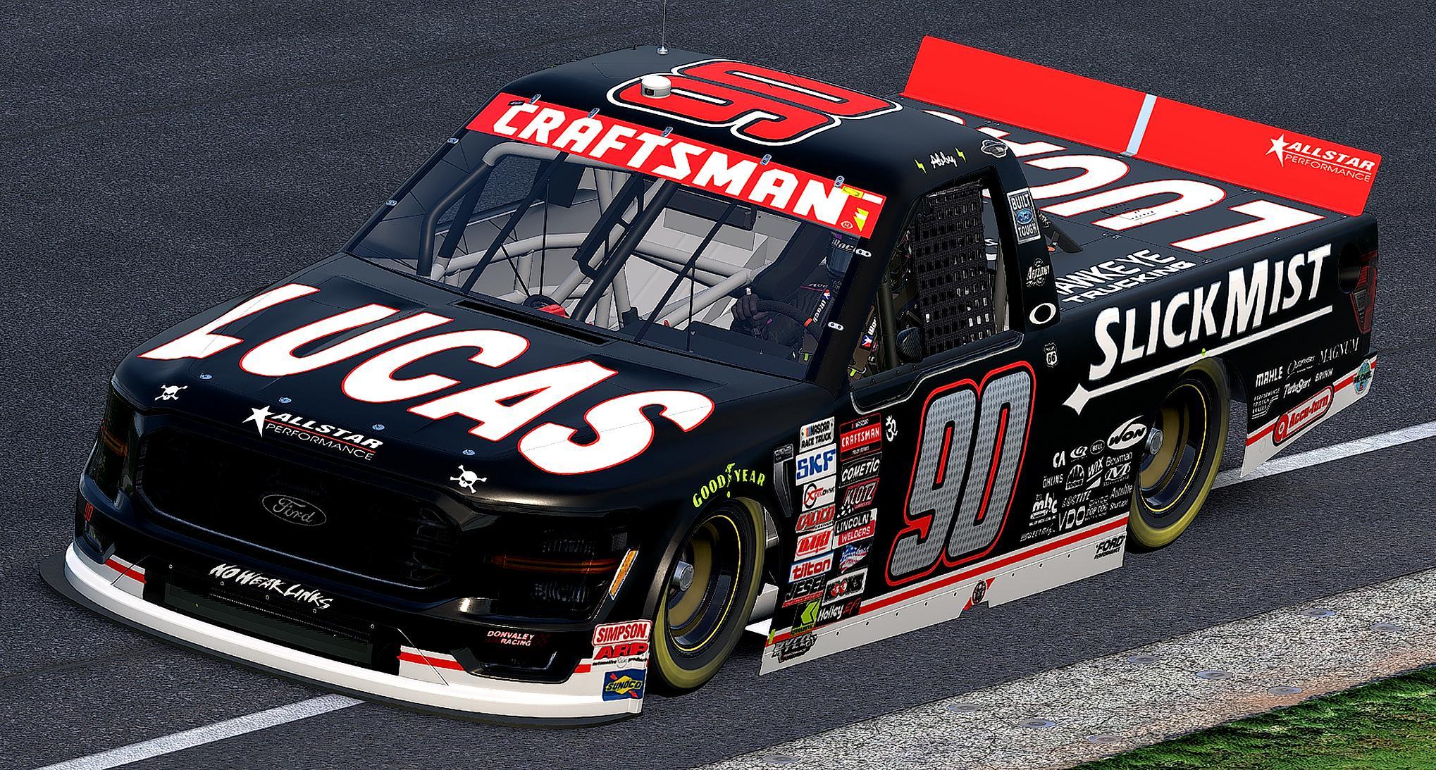 Preview of #90 Scott Bloomquist Lucas 2002 (what if) / 2026 Craftsman Truck / Donlavey Racing "Gungnir" by Abigail von Exner