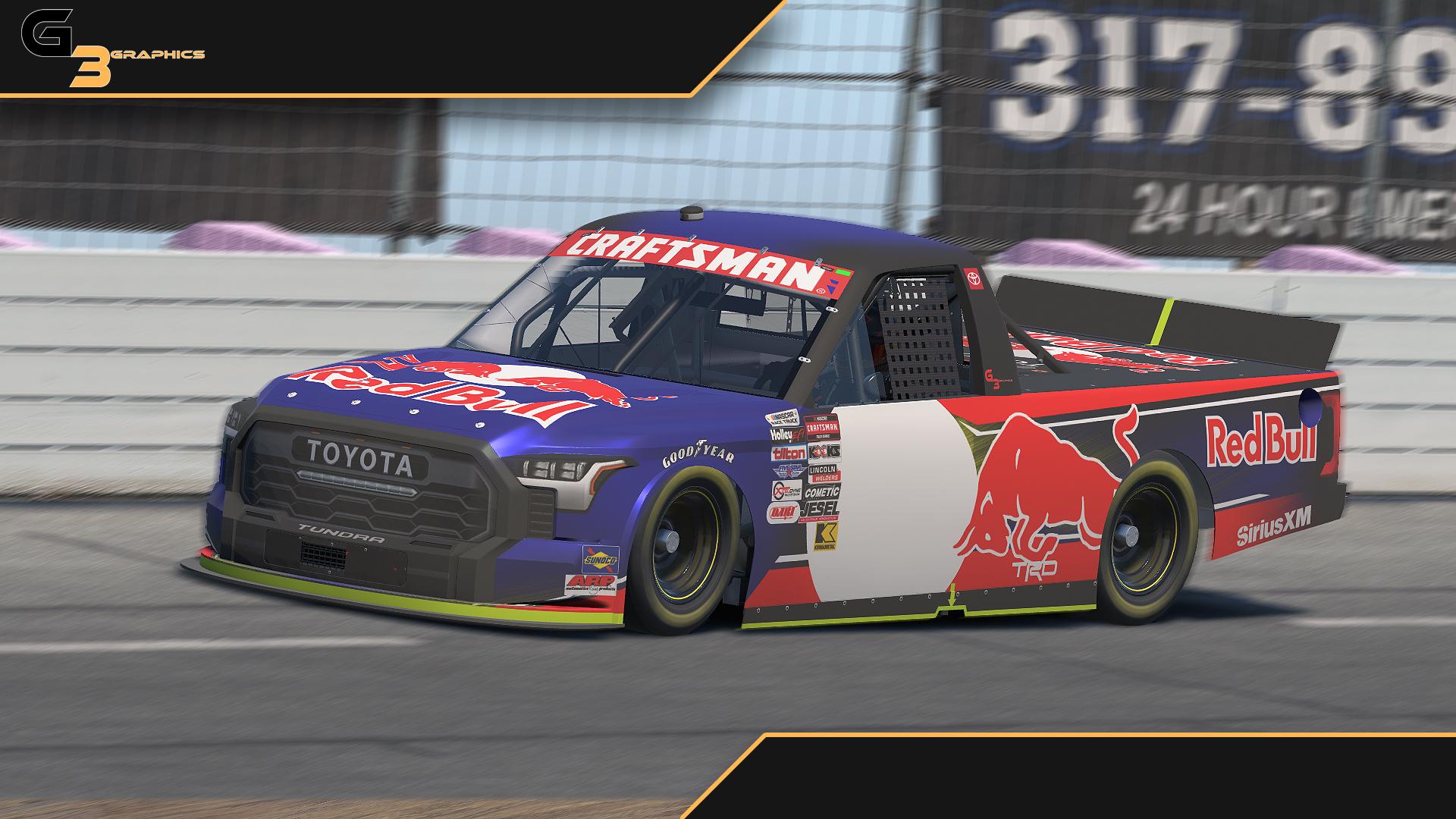 Preview of RedBull NASCAR NCTS Toyota Tundra TRD Pro Truck by Trey J Galgon