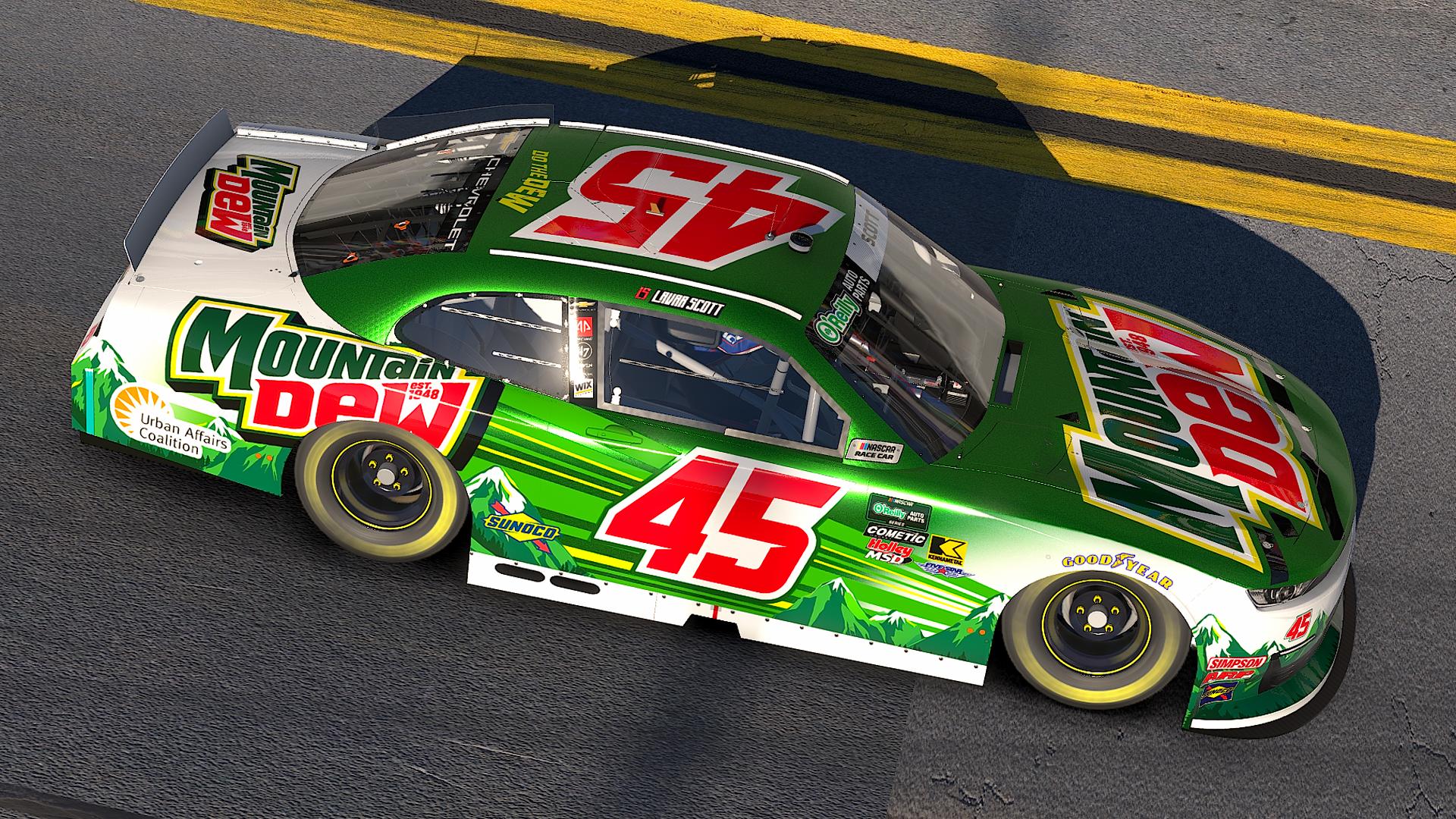Preview of Lavar Scott 45 Mountain Dew Concept by Skyler Fox4