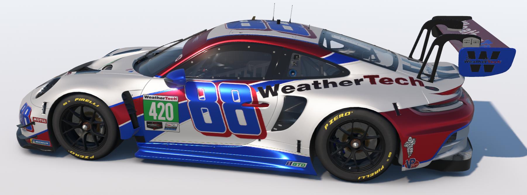 Preview of WeatherTech Racing 88 Porsche 992r GT3 by Todd Schwarz