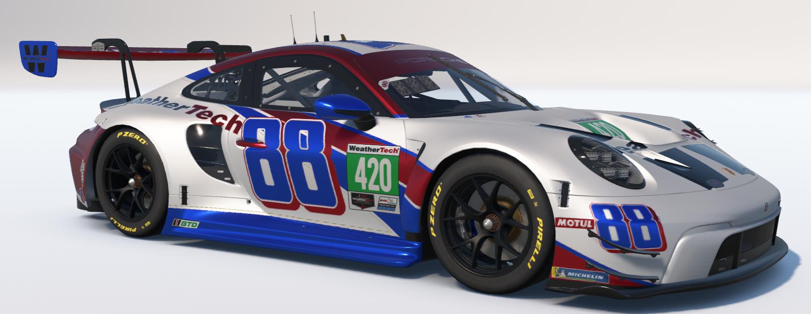 Preview of WeatherTech Racing 88 Porsche 992r GT3 by Todd Schwarz