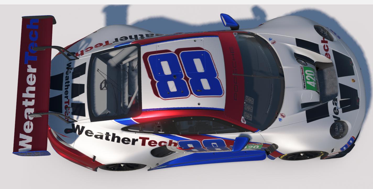 Preview of WeatherTech Racing 88 Porsche 992r GT3 by Todd Schwarz