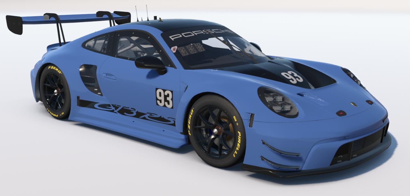 Preview of Shark Blue Porsche 911 GT3 R by Brad Younkman