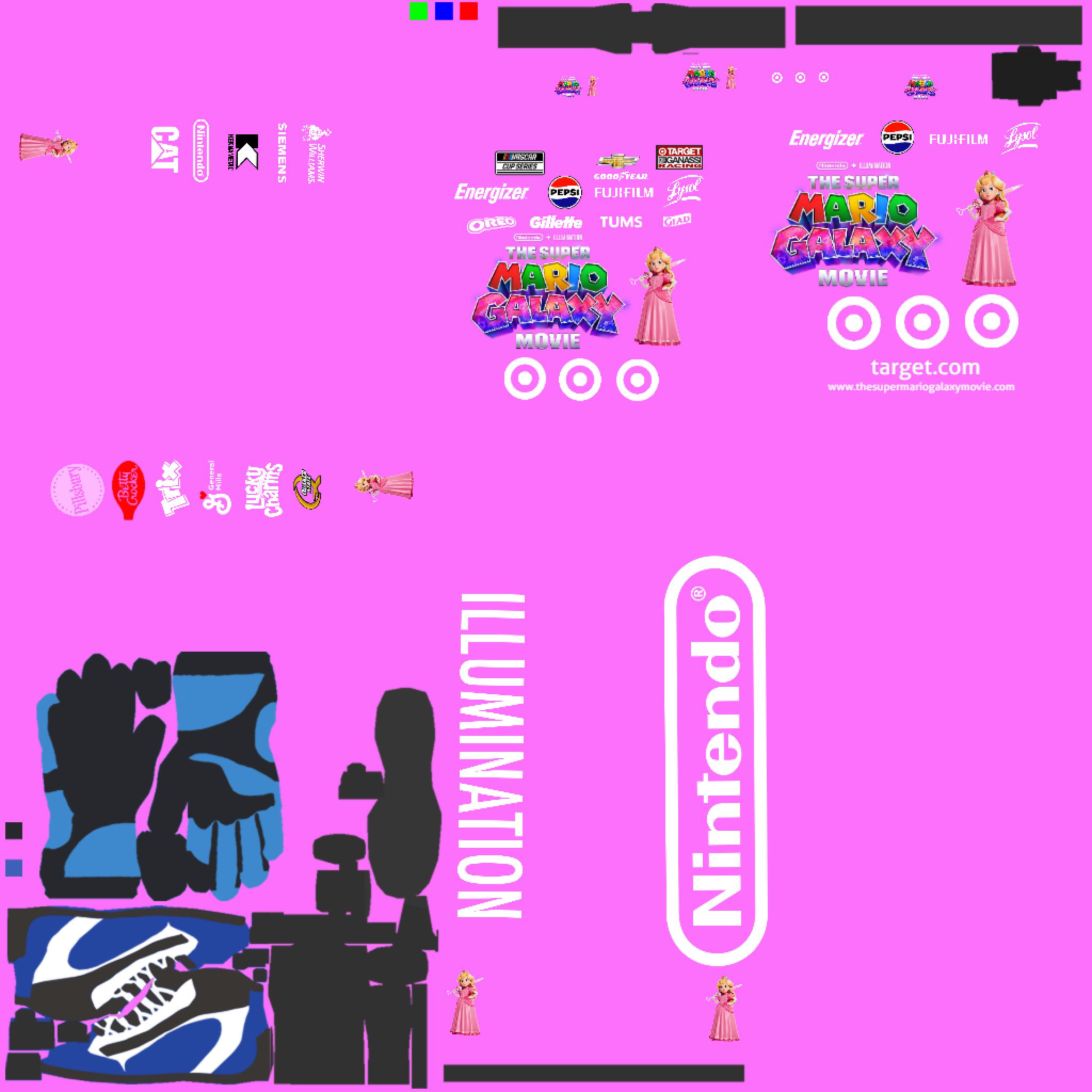 Preview of Target / The Super Mario Galaxy Movie Princess Peach 2026 Firesuit NASCAR Cup Series by Brenden Broberg