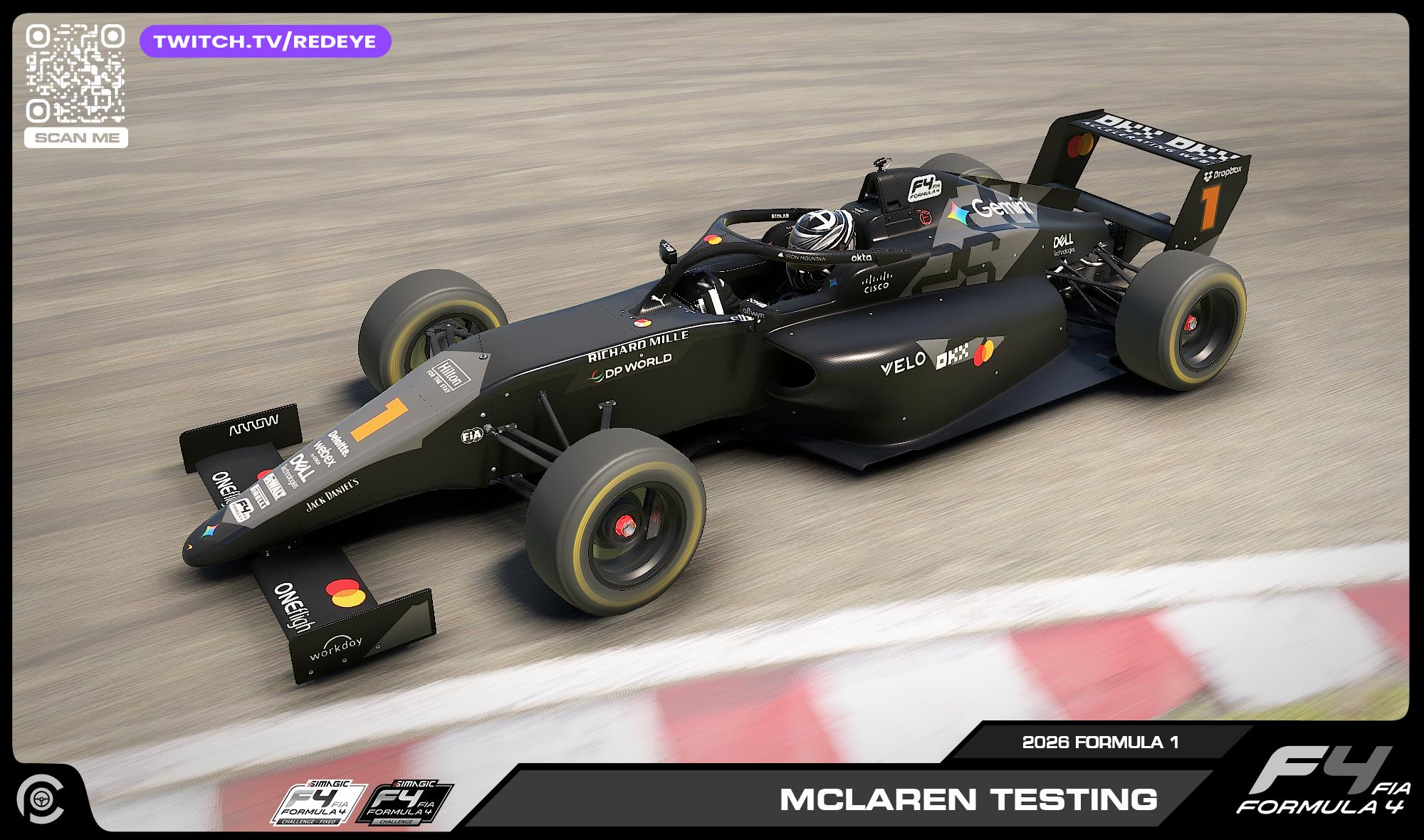 Preview of 2026 McLaren MCL40 Test Livery for F4 by Paul R Chaloner