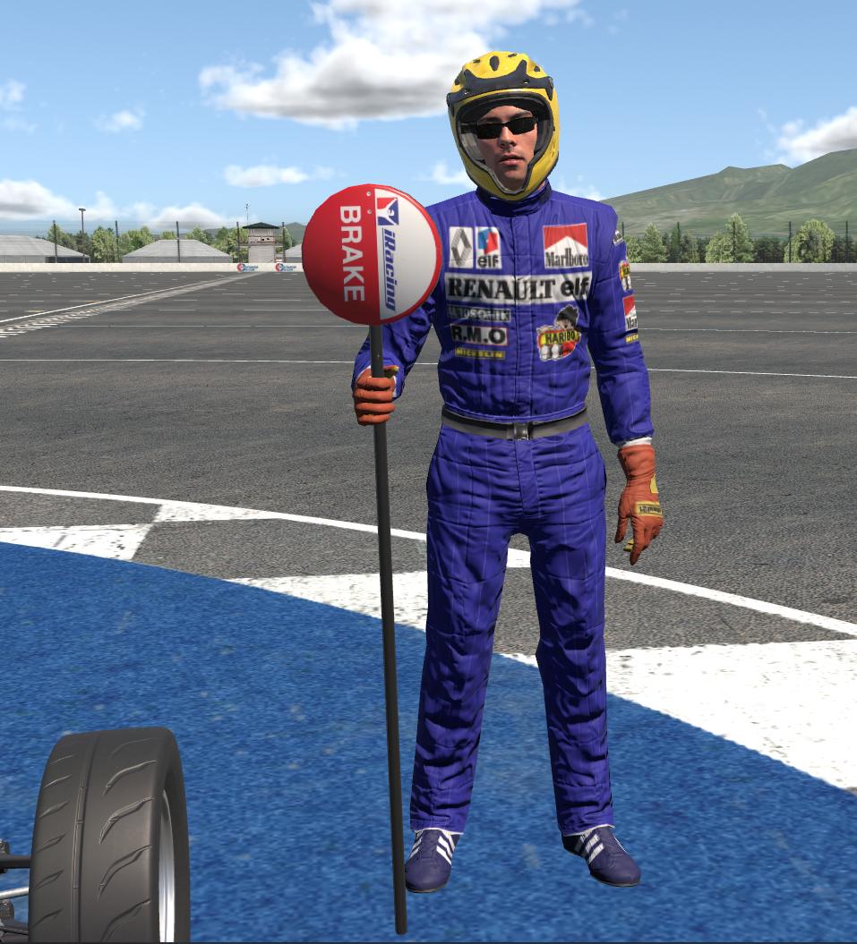 Preview of 1983 Renault F1 drivers suit by Bruce Funderburg