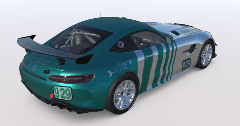Preview of Silver Green Bullet AMG GT4 by Uwe Hale