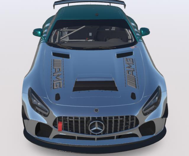 Preview of Silver Green Bullet AMG GT4 by Uwe Hale