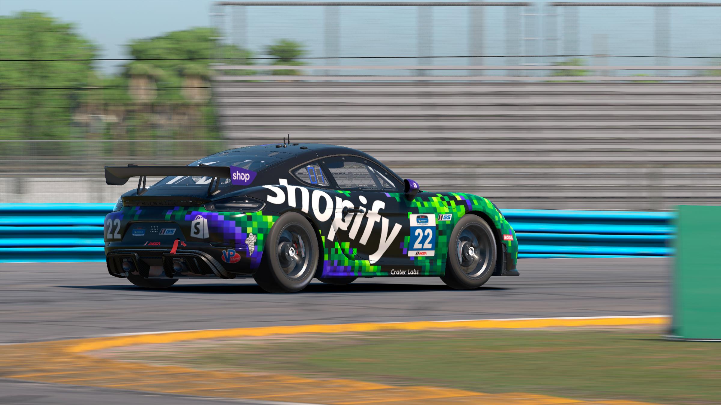 Preview of OFFICIAL 2026 #22 Shopify Racing Powered by TWOth IMSA Michelin Pilot Challenge Porsche 718 Cayman GT4 Clubsport by Tyler Manning