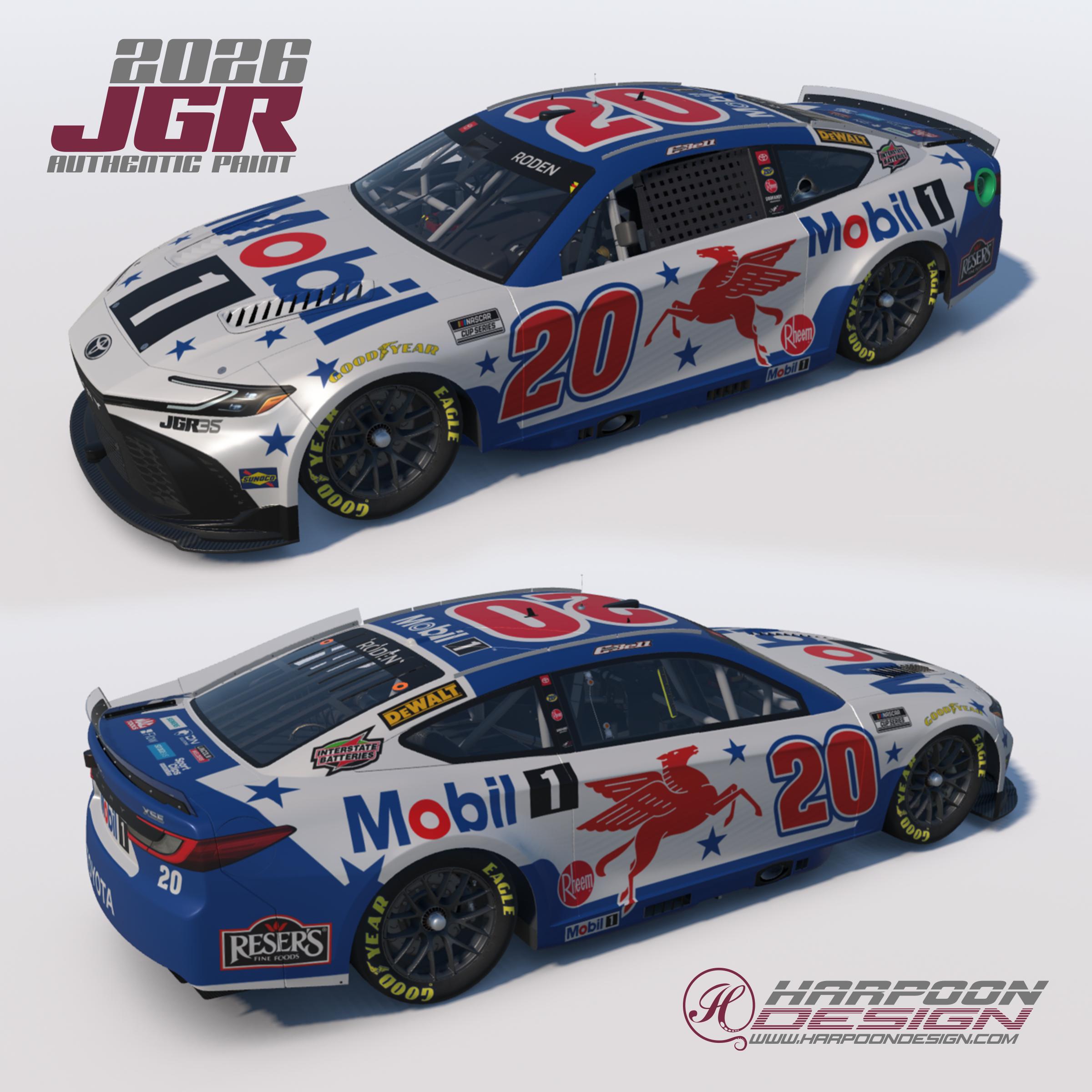 Preview of 2026 Christopher Bell Mobil 1 Toyota Camry by Brantley Roden
