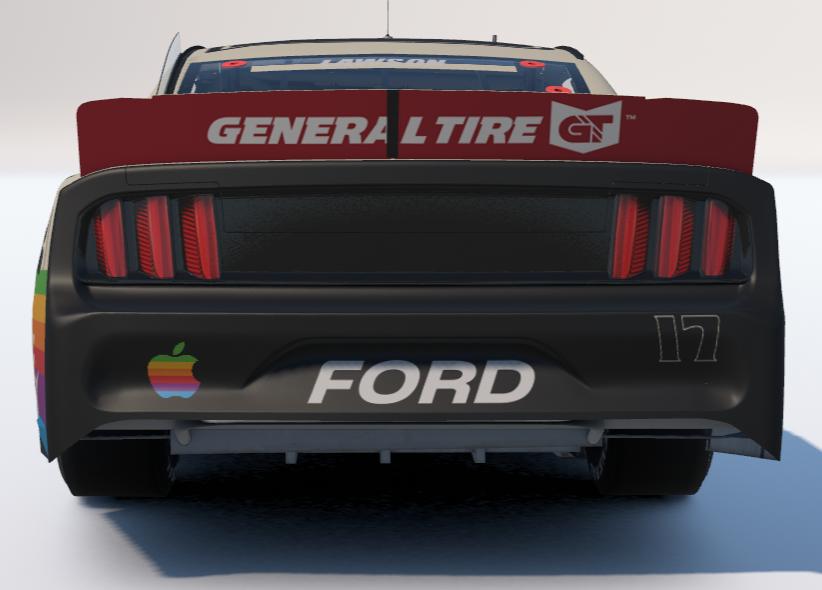 Preview of Retro Apple/Nike ARCA Ford Mustang by Ronald Lawson2