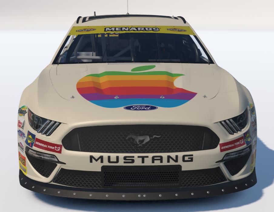 Preview of Retro Apple/Nike ARCA Ford Mustang by Ronald Lawson2